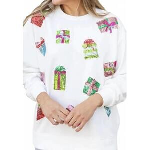 NEW MARY SQUARE sarah sweatshirt in white